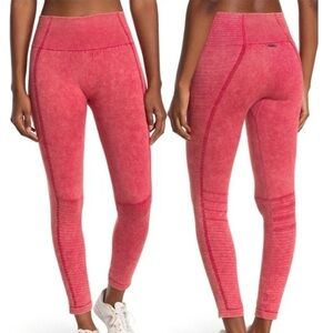 Max Studio Pink Seam-Accent High-Waist Leggings